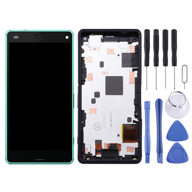 OEM LCD Screen for Sony Xperia Z3 Mini Compact Digitizer Full Assembly with Frame(Green) - LCD Screen by PMC Jewellery | Online Shopping South Africa | PMC Jewellery