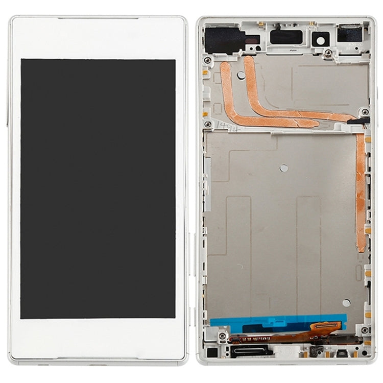 OEM LCD Screen for Sony Xperia Z5 Digitizer Full Assembly with Frame(White) - free shipping - PMC TechLife - Order now!