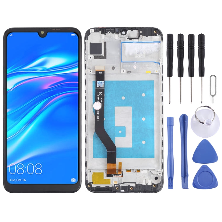 OEM LCD Screen for Huawei Y7 (2019)(High Version) Digitizer Full Assembly with Frame (Black) - free shipping - PMC TechLife - Order now!