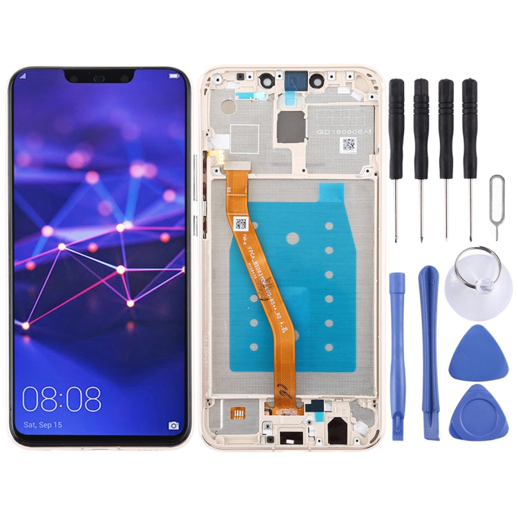 OEM LCD Screen for Huawei Mate 20 Lite / Maimang 7 Digitizer Full Assembly with Frame (Gold) - free shipping - PMC TechLife - Order now!