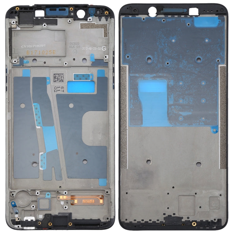 For OPPO A73 / F5 Front Housing LCD Frame Bezel Plate  (Black) - Frame Bezel Plate by PMC TechLife | Online Shopping South Africa | PMC TechLife