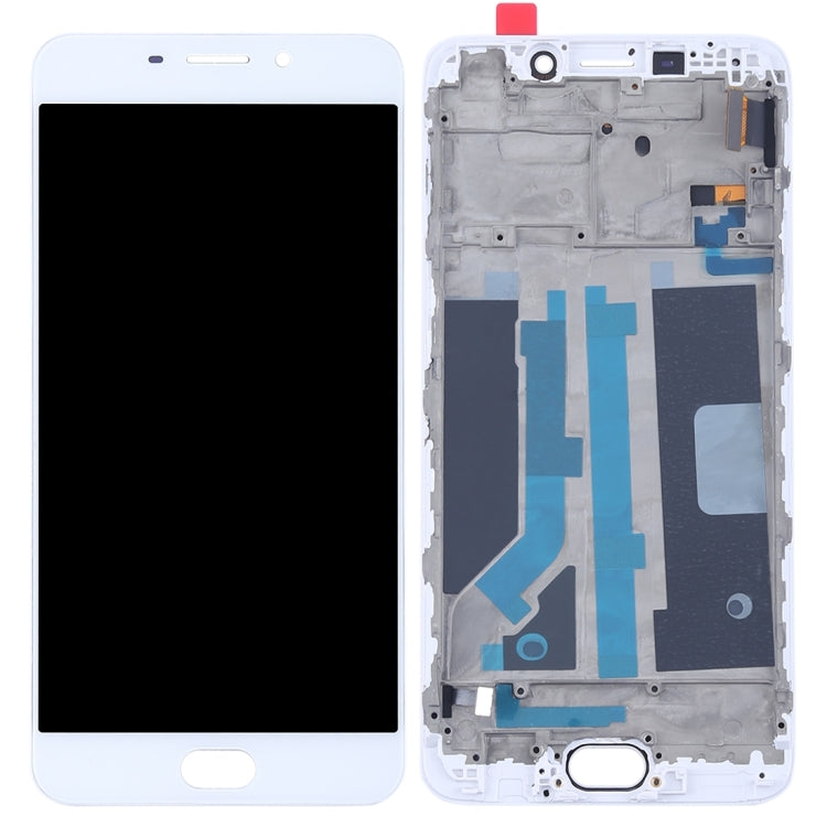 For OPPO R9 LCD Screen (TFT)+ Touch Panel with Frame(White) - free shipping - PMC TechLife - Order now!