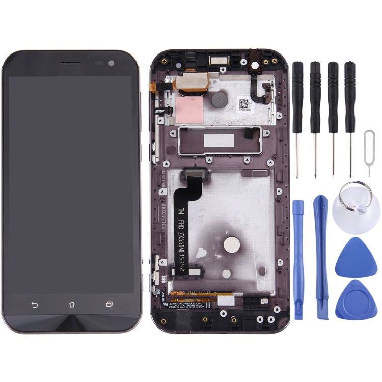 OEM LCD Screen for ASUS ZenFone Zoom 5.5 inch / ZX551ML  Digitizer Full Assembly with Frame（Black) - LCD Screen by PMC Jewellery | Online Shopping South Africa | PMC Jewellery