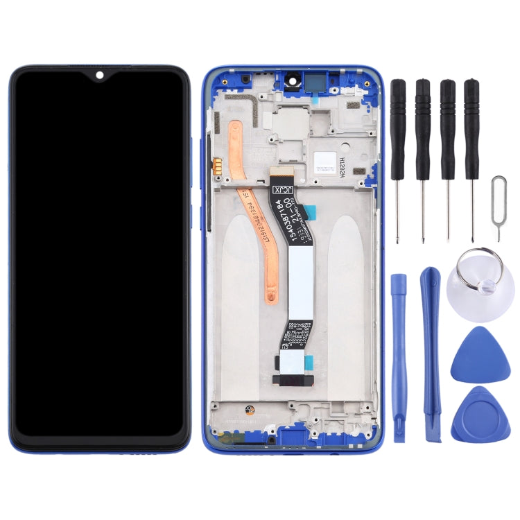 TFT LCD Screen for Xiaomi Redmi Note 8 Pro Digitizer Full Assembly with Frame (Double SIM Card Version)(Blue) - free shipping - PMC TechLife - Order now!