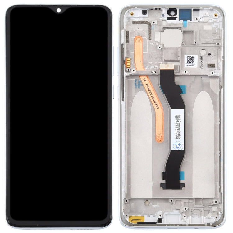 TFT LCD Screen for Xiaomi Redmi Note 8 Pro Digitizer Full Assembly with Frame (Double SIM Card Version)(White) - free shipping - PMC TechLife - Order now!