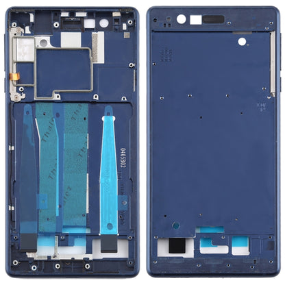 Front Housing LCD Frame Bezel Plate for Nokia 3 / TA-1020 TA-1028 TA-1032 TA-1038 (Blue) - Full Housing Cover by PMC Jewellery | Online Shopping South Africa | PMC Jewellery