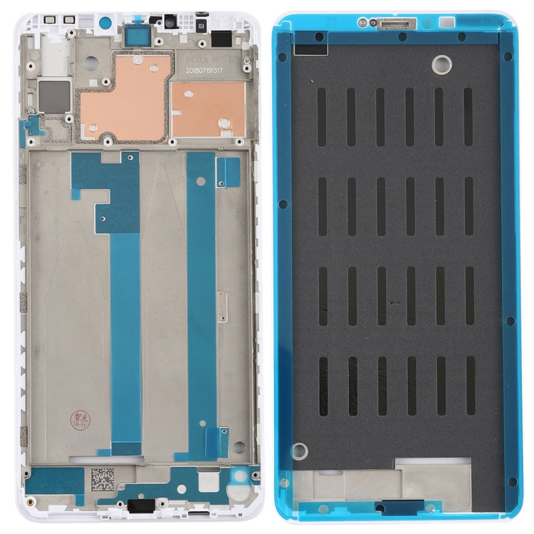 Middle Frame Bezel for Xiaomi Mi Max 3 (White) - Frame Bezel Plate by PMC TechLife | Online Shopping South Africa | PMC TechLife