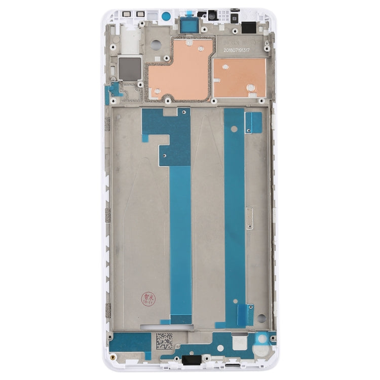 Middle Frame Bezel for Xiaomi Mi Max 3 (White) - Frame Bezel Plate by PMC Jewellery | Online Shopping South Africa | PMC Jewellery