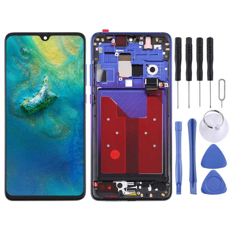 Original OLED LCD Screen for Huawei Mate 20 Digitizer Full Assembly with Frame(Blue) - LCD Screen by PMC Jewellery | Online Shopping South Africa | PMC Jewellery