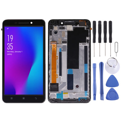 OEM LCD Screen for Lenovo A5000 Digitizer Full Assembly with Frame (Black) - LCD Screen by PMC Jewellery | Online Shopping South Africa | PMC Jewellery