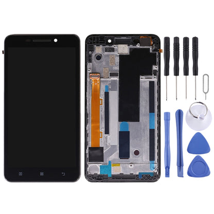OEM LCD Screen for Lenovo A5000 Digitizer Full Assembly with Frame (Black) - LCD Screen by PMC Jewellery | Online Shopping South Africa | PMC Jewellery
