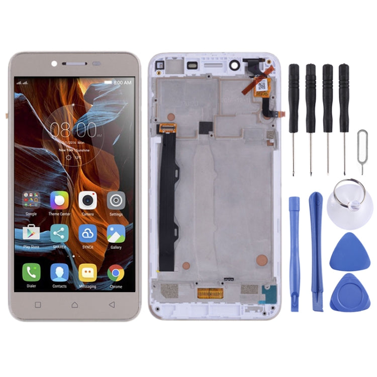 OEM LCD Screen for Lenovo Vibe K5 Plus A6020A46 A6020l36 A6020l37 Digitizer Full Assembly with Frame (Gold) - free shipping - PMC TechLife - Order now!