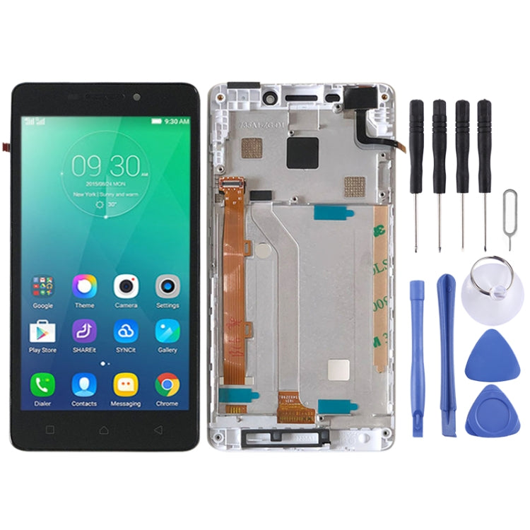 OEM LCD Screen for Lenovo Vibe P1m P1ma40 P1mc50 Digitizer Full Assembly with Frame (White) - LCD Screen by PMC Jewellery | Online Shopping South Africa | PMC Jewellery