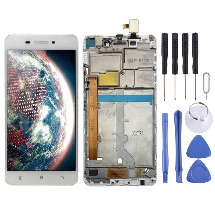 OEM LCD Screen for Lenovo S60 S60W S60T S60A Digitizer Full Assembly with Frame (White) - free shipping - PMC TechLife - Order now!