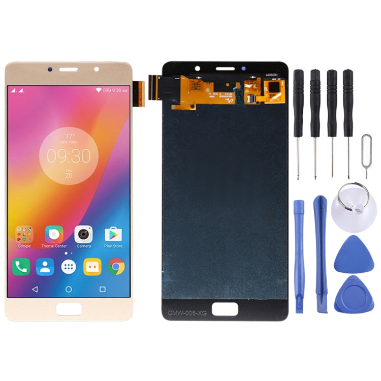 OEM LCD Screen for Lenovo Vibe P2 P2c72 P2a42 with Digitizer Full Assembly (Gold) - free shipping - PMC TechLife - Order now!