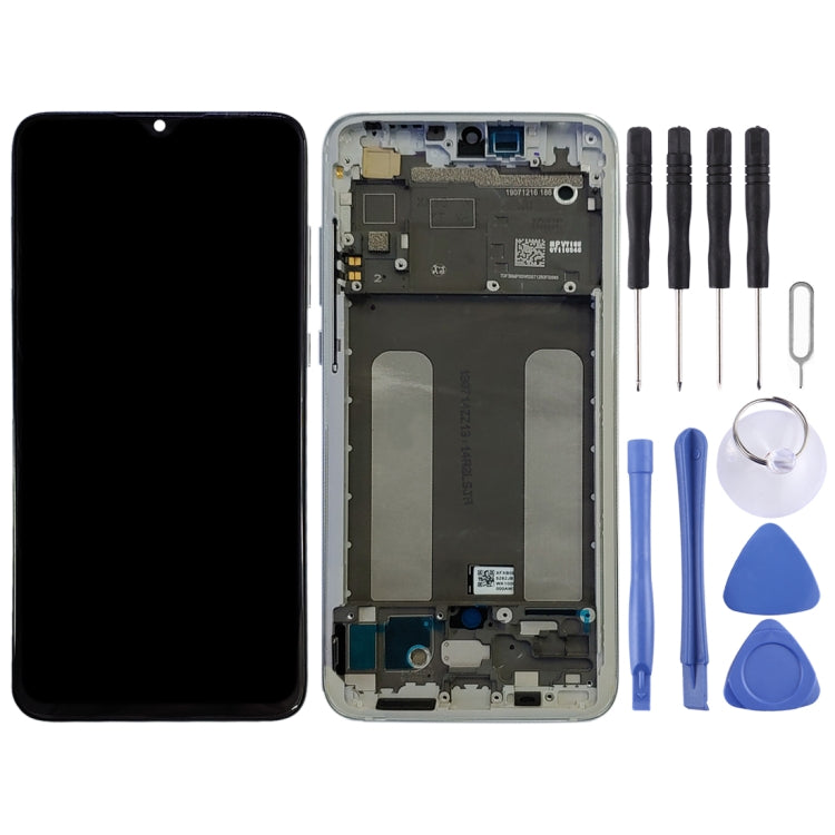 Original LCD Screen for Xiaomi Mi CC9 Digitizer Full Assembly with Frame(Silver) - free shipping - PMC TechLife - Order now!