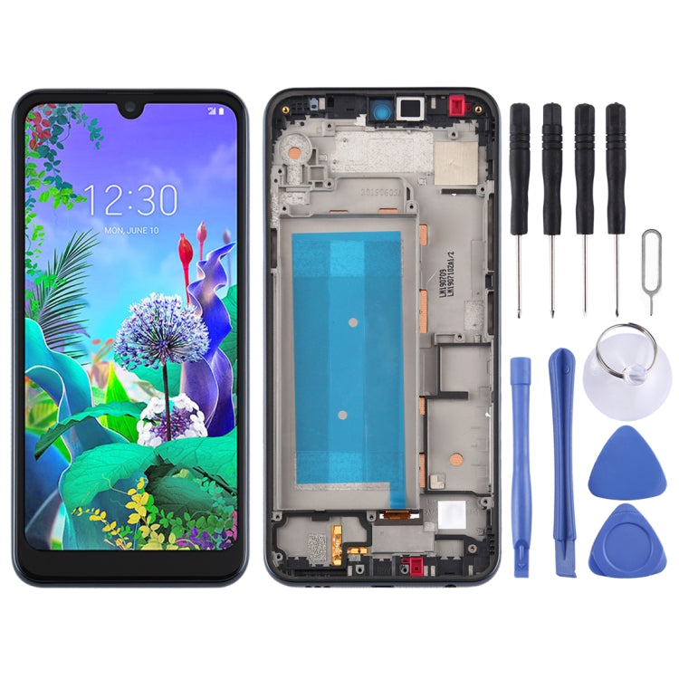 Original LCD Screen for LG Q60,Double SIM Digitizer Full Assembly with Frame(Black) - For LG by PMC TechLife | Online Shopping South Africa | PMC TechLife