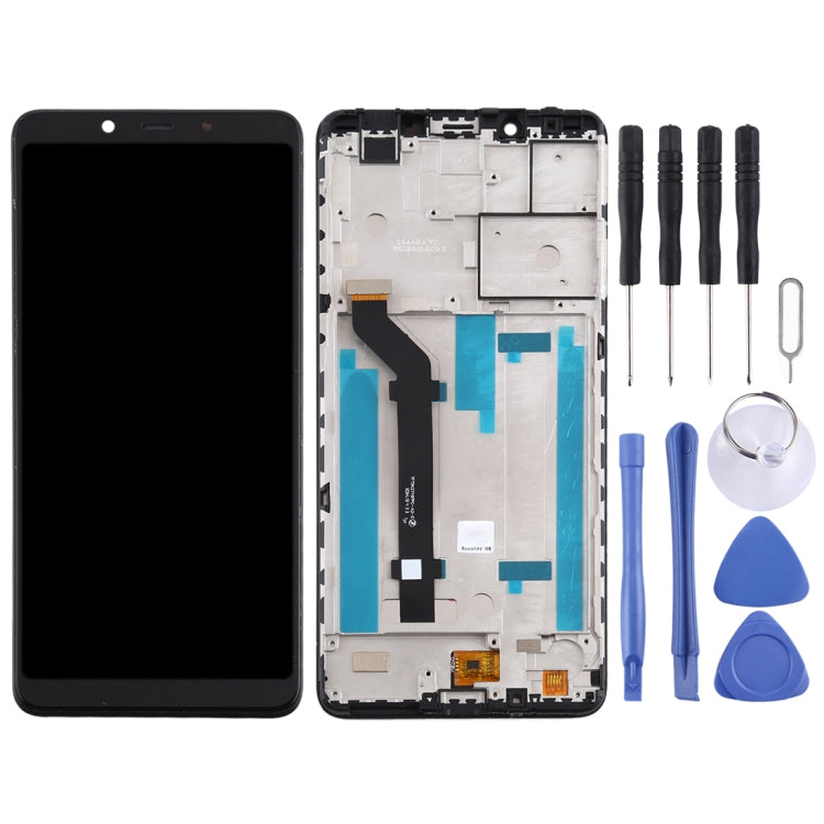 TFT LCD Screen for Nokia 3.1 Plus TA-1118 Digitizer Full Assembly with Frame (Black) - free shipping - PMC TechLife - Order now!