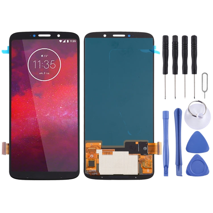 Original OLED LCD Screen for Motorola Moto Z3 with Digitizer Full Assembly  (Black) - free shipping - PMC TechLife - Order now!