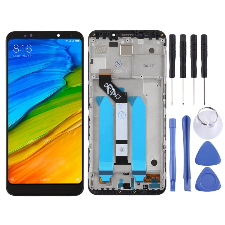 TFT LCD Screen for Xiaomi Redmi 5 Plus Digitizer Full Assembly with Frame(Black) - LCD Screen by PMC TechLife | Online Shopping South Africa | PMC TechLife