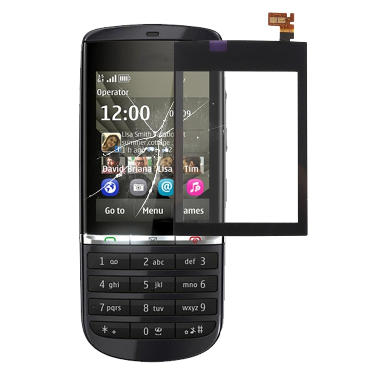 Touch Panel for Nokia Asha 300(Black) - free shipping - PMC TechLife - Order now!