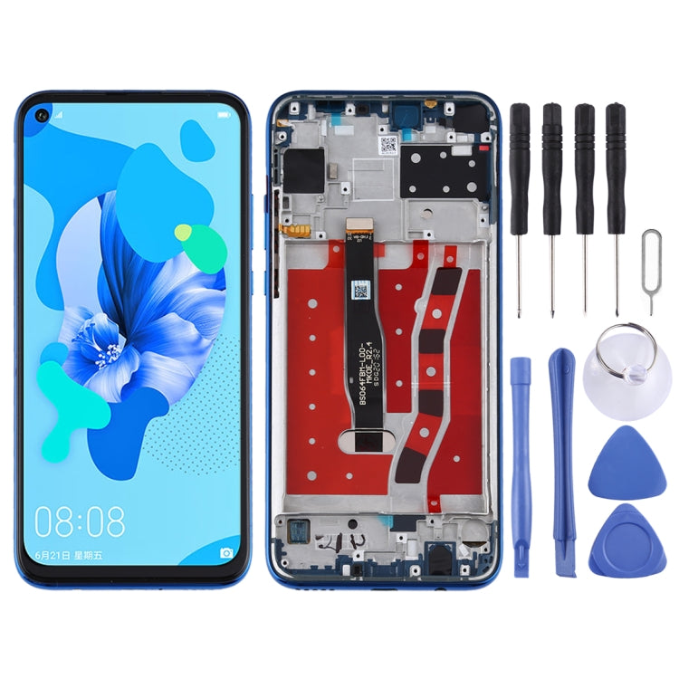 OEM LCD Screen for Huawei Nova 5i Digitizer Full Assembly with Frame(Blue) - free shipping - PMC TechLife - Order now!