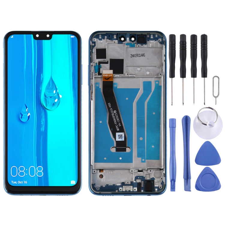 OEM LCD Screen for Huawei Y9 (2019) Digitizer Full Assembly with Frame(Blue) - free shipping - PMC TechLife - Order now!