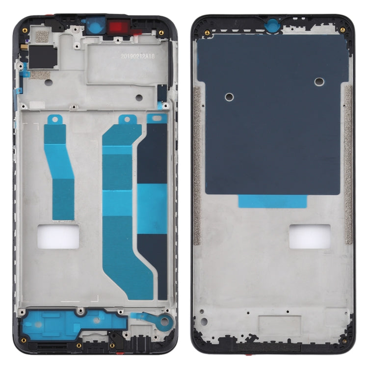 For OPPO Realme 3 Pro Front Housing LCD Frame Bezel Plate (Black) - Frame Bezel Plate by PMC TechLife | Online Shopping South Africa | PMC TechLife | Buy Now Pay Later Mobicred
