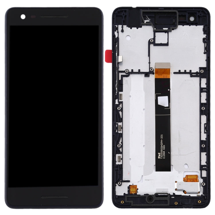 TFT LCD Screen for Nokia 2.1 Digitizer Full Assembly with Frame (Black) - free shipping - PMC TechLife - Order now!