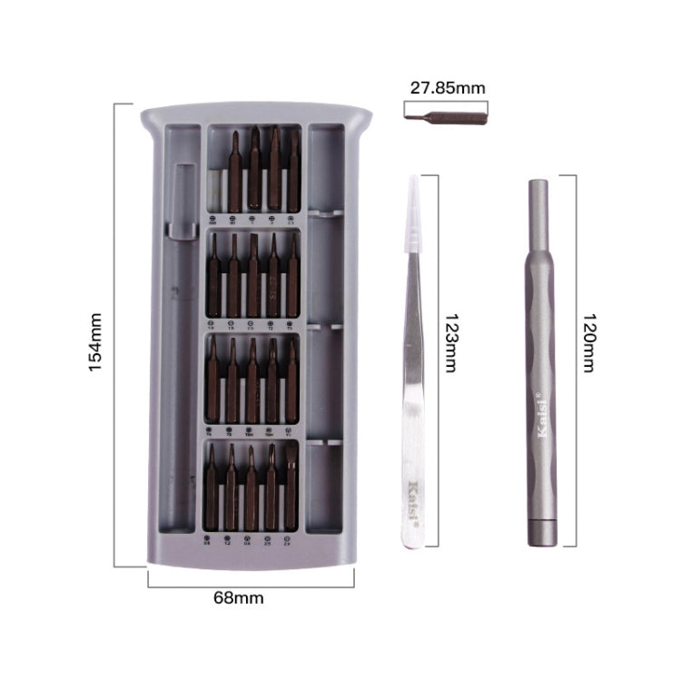 Kaisi K-3022B 22 in1 High Precision Screwdriver Set Magnetic Screwdriver Bits - Screwdriver Set by Kaisi | Online Shopping South Africa | PMC Jewellery