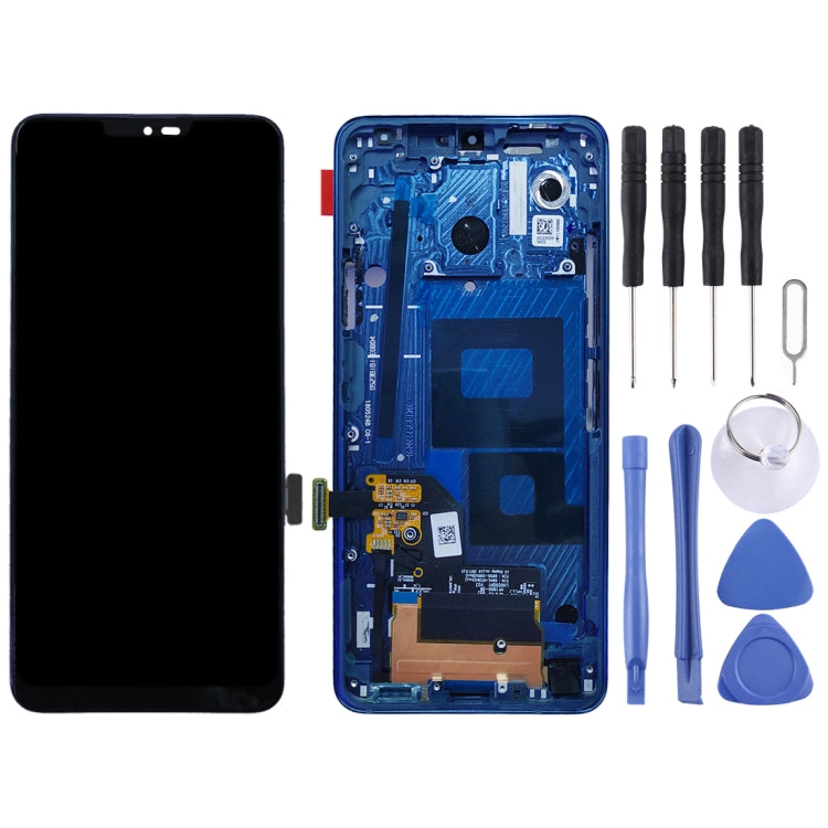 Original LCD Screen for LG G7 ThinQ / G710 G710EM G710PM G710VMP Digitizer Full Assembly with Frame (Blue) - free shipping - PMC TechLife - Order now!