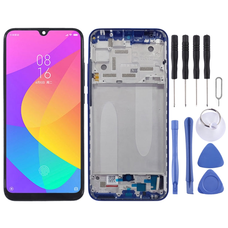TFT LCD Screen for Xiaomi Mi CC9e / Mi A3 Digitizer Full Assembly with Frame(Blue) - free shipping - PMC TechLife - Order now!