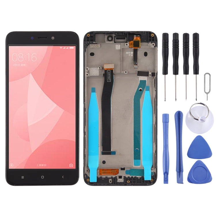 TFT LCD Screen for Xiaomi Redmi 4X Digitizer Full Assembly with Frame(Black) - free shipping - PMC TechLife - Order now!