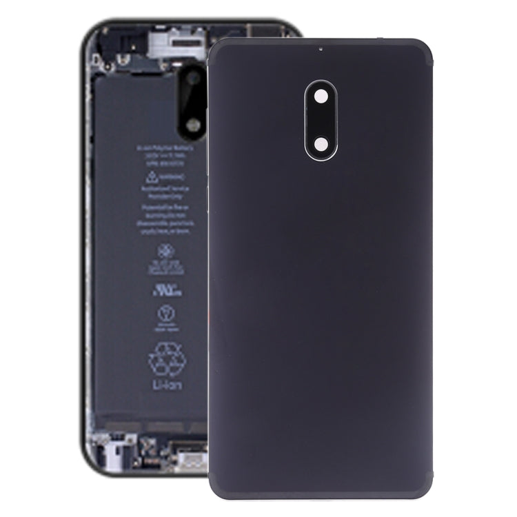 Battery Back Cover with Camera Lens & Side Keys for Nokia 6(Black) - Back Cover by PMC TechLife | Online Shopping South Africa | PMC TechLife
