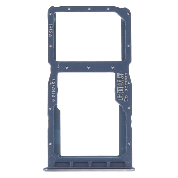 SIM Card Tray +  SIM Card Tray / Micro SD Card for Huawei P30 Lite(Blue) - Card Socket by PMC Jewellery | Online Shopping South Africa | PMC Jewellery
