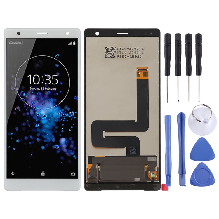 Original LCD Screen for Sony Xperia XZ2 with Digitizer Full Assembly(White) - free shipping - PMC TechLife - Order now!
