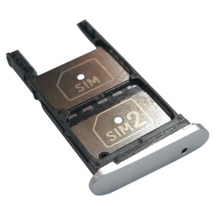 2 SIM Card Tray + Micro SD Card Tray for Motorola Moto Z Play(Silver) - free shipping - PMC TechLife - Order now!