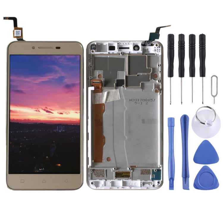 OEM LCD Screen for Lenovo Vibe K5 A6020A40 Digitizer Full Assembly with Frame (Gold) - free shipping - PMC TechLife - Order now!