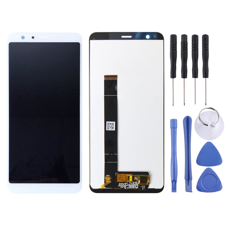 OEM LCD Screen for Asus Zenfone Max Plus (M1) X018DC X018D ZB570TL with Digitizer Full Assembly (White) - free shipping - PMC TechLife - Order now!
