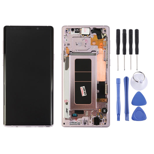 LCD Screen and Digitizer Full Assembly with Frame for Galaxy Note9 / N960A / N960F / N960V / N960T / N960U(Pink) - LCD Screen by PMC Jewellery | Online Shopping South Africa | PMC Jewellery