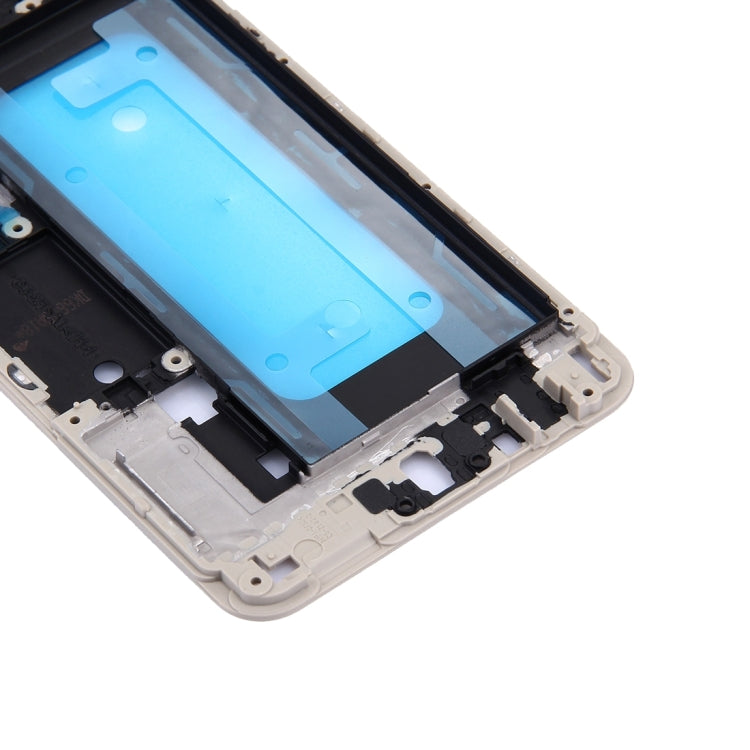 For Galaxy C5 / C5000 Front Housing LCD Frame Bezel Plate (Gold) - Frame Bezel Plate by PMC TechLife | Online Shopping South Africa | PMC TechLife