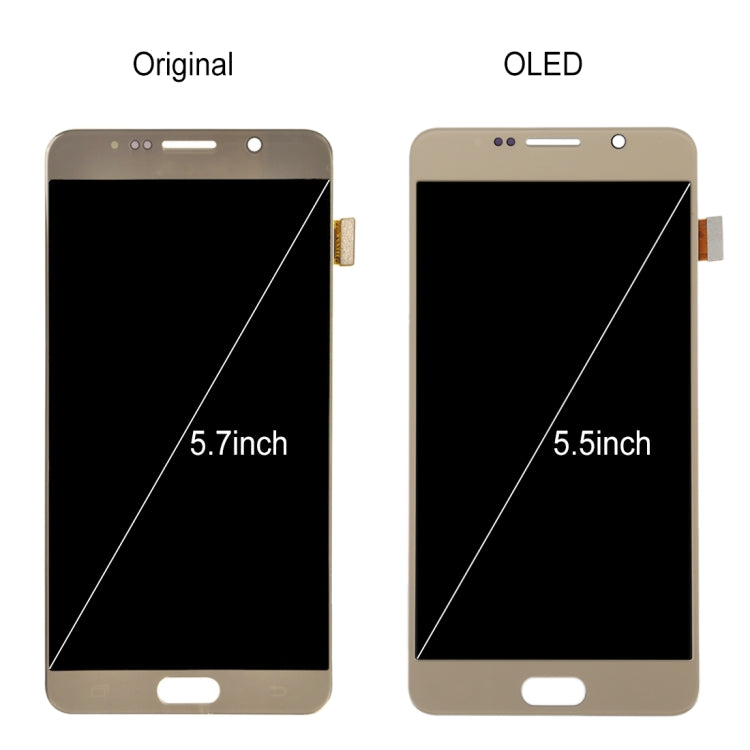 5.5 inch OLED LCD Screen for Samsung Galaxy Note 5 with Digitizer Full Assembly (White) - LCD Screen by PMC Jewellery | Online Shopping South Africa | PMC Jewellery