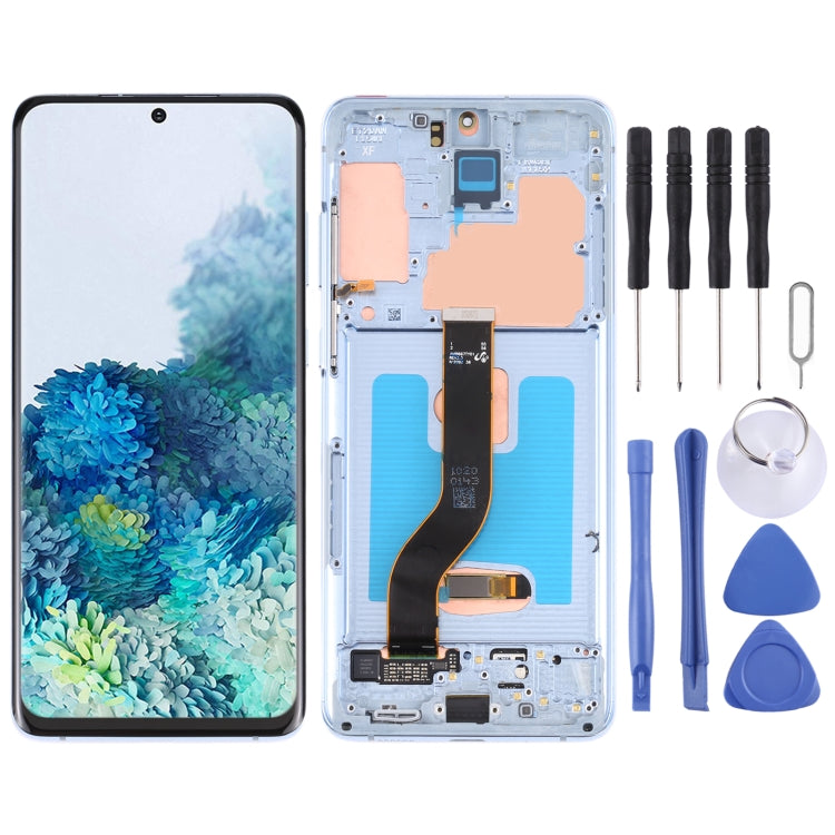 Original Super AMOLED LCD Screen for Samsung Galaxy S20+ 5G SM-G986B/G985 Digitizer Full Assembly with Frame (Blue) - LCD Screen by PMC Jewellery | Online Shopping South Africa | PMC Jewellery