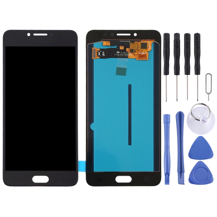 OLED LCD Screen for Galaxy C7 Pro / C7010 with Digitizer Full Assembly (Black) - free shipping - PMC TechLife - Order now!
