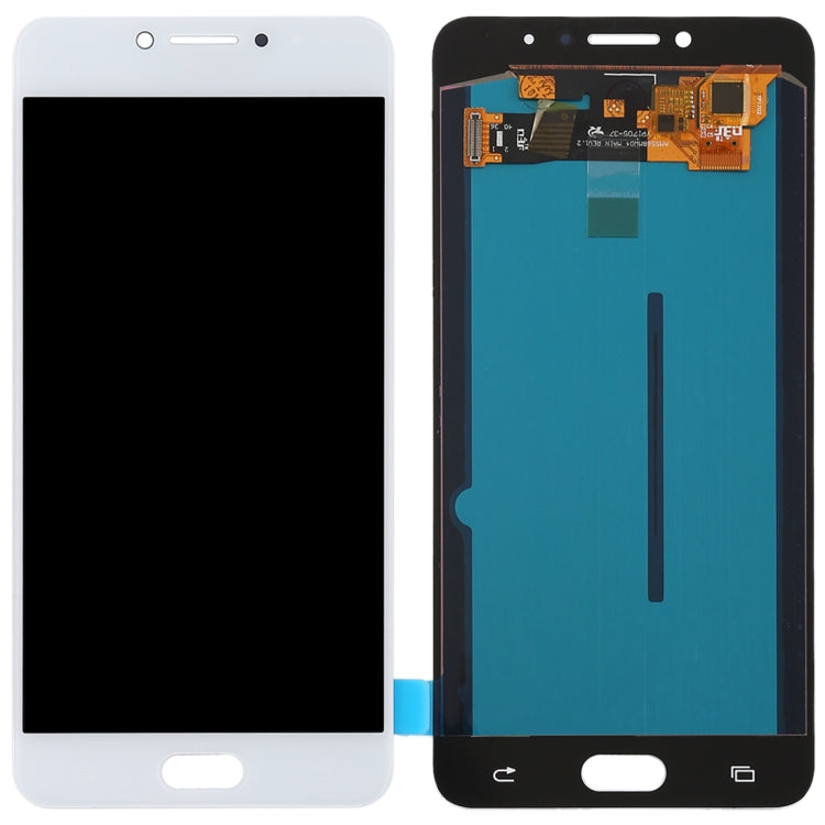 OLED LCD Screen for Galaxy C7 Pro / C7010 with Digitizer Full Assembly (White) - free shipping - PMC TechLife - Order now!