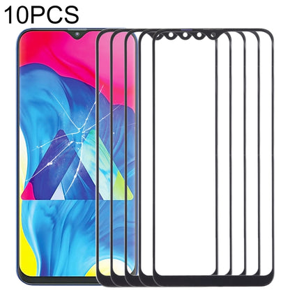 For Samsung Galaxy M10 10pcs Front Screen Outer Glass Lens (Black) - Outer Glass Lens by PMC Jewellery | Online Shopping South Africa | PMC Jewellery