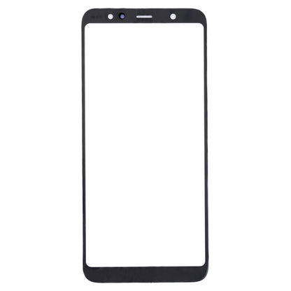 For Samsung Galaxy A6+ (2018) / A605  10pcs Front Screen Outer Glass Lens (Black) - Outer Glass Lens by PMC Jewellery | Online Shopping South Africa | PMC Jewellery