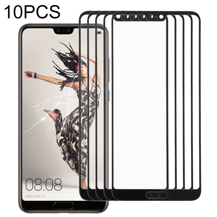 For Huawei P20 Pro 10PCS Front Screen Outer Glass Lens (Black) - free shipping - PMC TechLife - Order now!