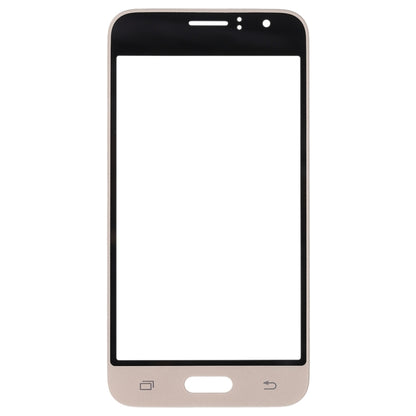 For Samsung Galaxy J1 (2016) / J120 10pcs Front Screen Outer Glass Lens (Gold) - Outer Glass Lens by PMC Jewellery | Online Shopping South Africa | PMC Jewellery