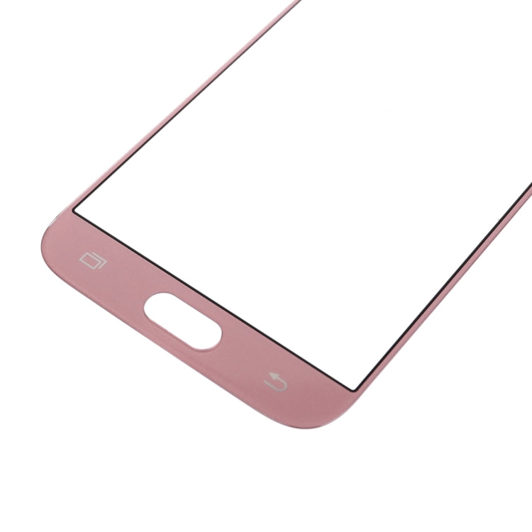 For Samsung Galaxy J7 (2017) / J730 10pcs Front Screen Outer Glass Lens (Rose Gold) - Outer Glass Lens by PMC Jewellery | Online Shopping South Africa | PMC Jewellery